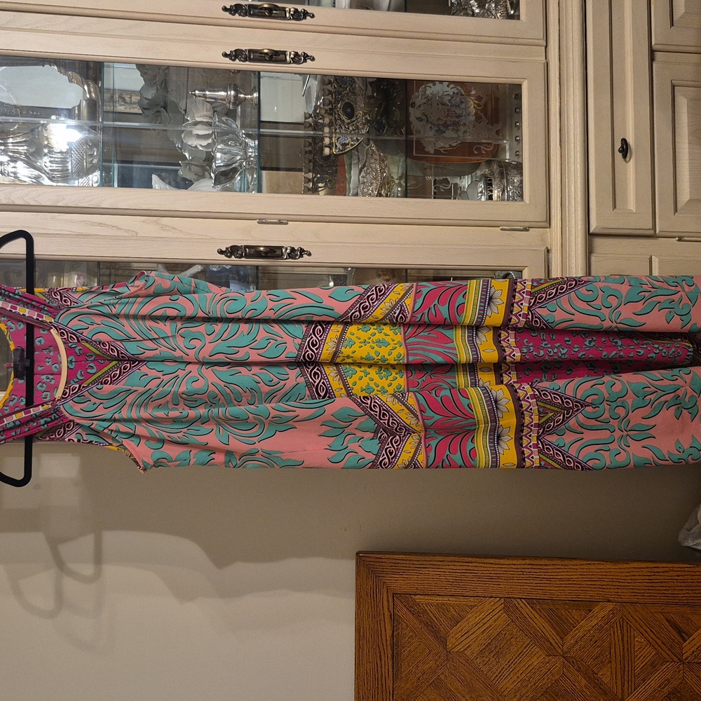 Hale Bob Colorful Sleeveless Maxi Dress